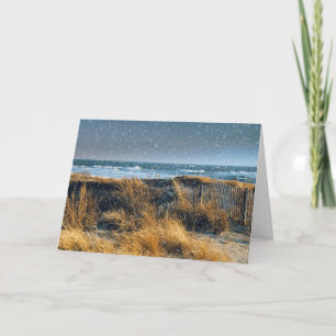 Noël par la carte de bord de la mer