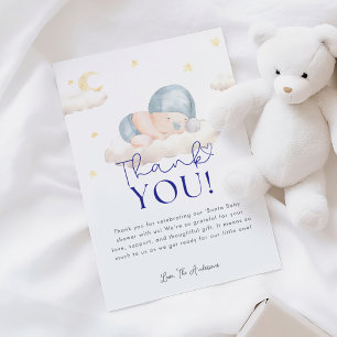 Noël Père Noël bébé Carte de remerciements de douc