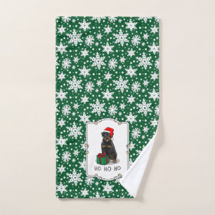 Noël Père Noël Casquette Rottweiler Chien Drôle