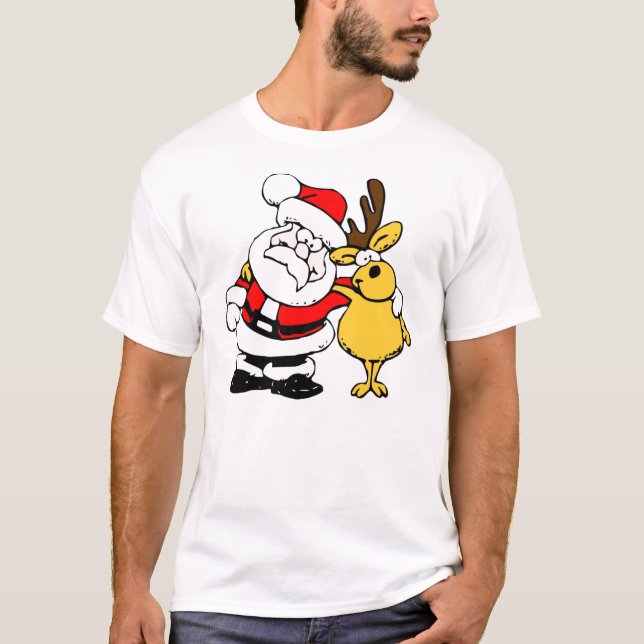 Noël Père Noël et T-shirt de renne (Devant)
