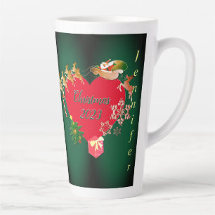 Noël Père Noël Reindeer Latte Mug
