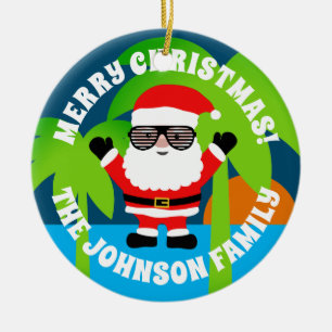 Noël personnalisé en juillet ornement d'arbre d'