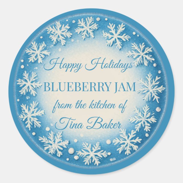 Noël Personnalisé Fête Étiquette Personnalisée (Devant)