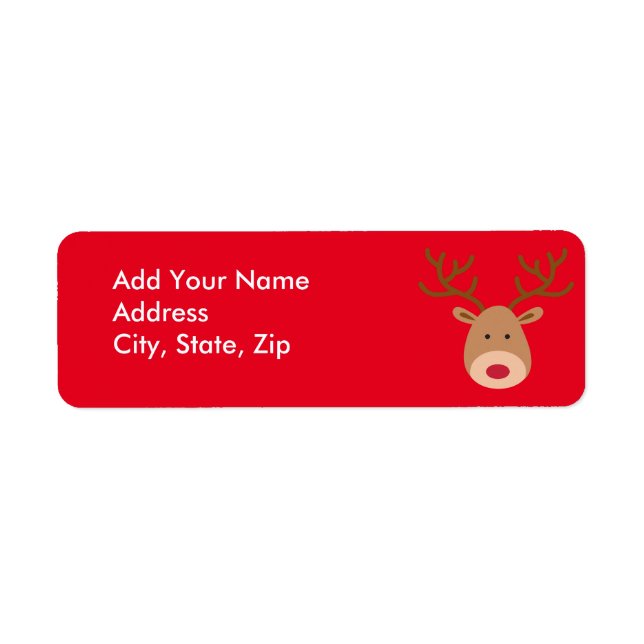 Noël Personnaliser les étiquettes d'adresse de ret (Devant)