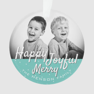 Noël Photo Écriture Joyeuse Bonne Fête Vintage