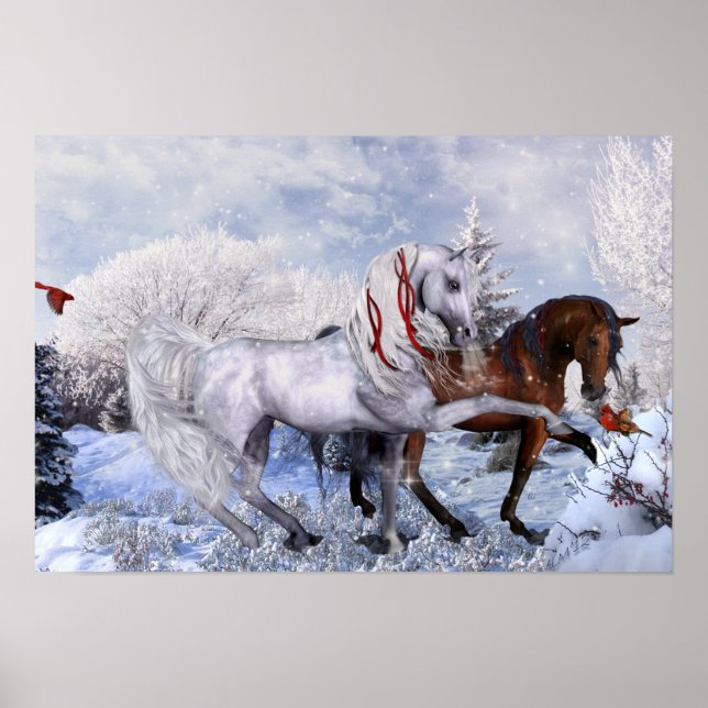 Noël - Poster des Chevaux de Vacances (Devant)