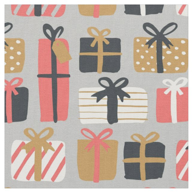 noël présente tissu (Fermer)