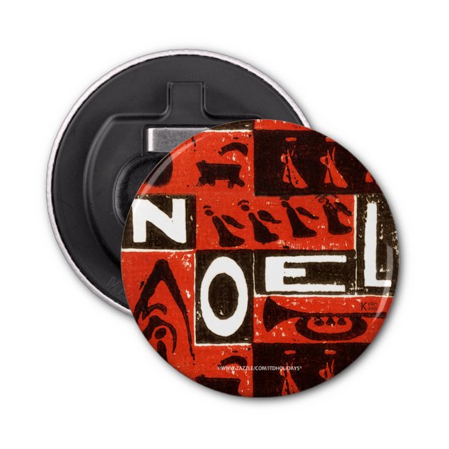 Noel Red Bottle Opener (Front)
