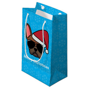 Noël Red Fawn French Bulldog Petit sac cadeau