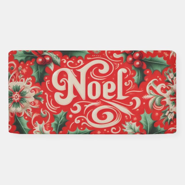 Noel Red & Green  Banner (Horizontal)