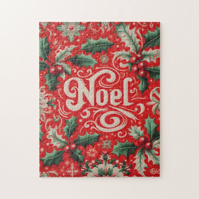 Noel Red & Green  Jigsaw Puzzle (Vertical)
