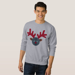 noël renne lune émoji sweatshirt