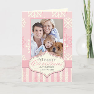 NOËL ROSE NOIR NOËL CARTE PHOTO DE VACANCES