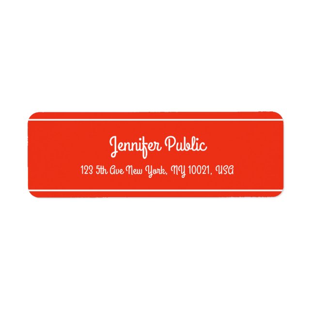 Noël Rouge blanc Main Script Élégant Modèle (Devant)