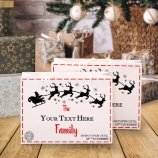 Noël | Sac cadeau de Noël personnalisé