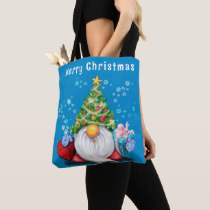 Noël Sac fourre-tout mignonne Gnome avec cadeaux