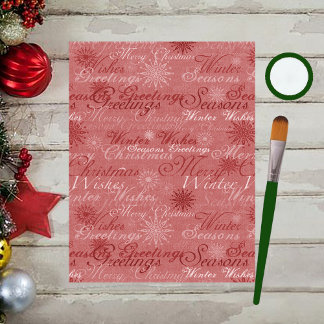 Noël Salutations Scrapbook Papier