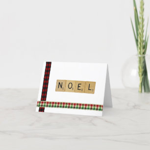 Noel Scrabble Christmas Card