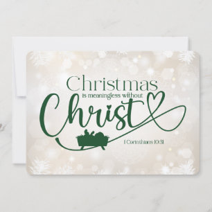NOËL SIGNIFIE SANS CHRIST Carte de vacances