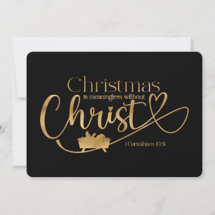 NOËL SIGNIFIE SANS CHRIST Carte de vacances