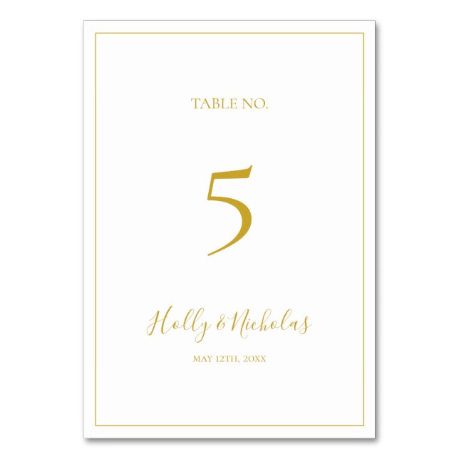 Noël simple et élégant | Numéro de table blanche (Par défaut)