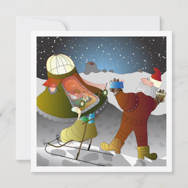 Noël sur la carte de lune (Devant)