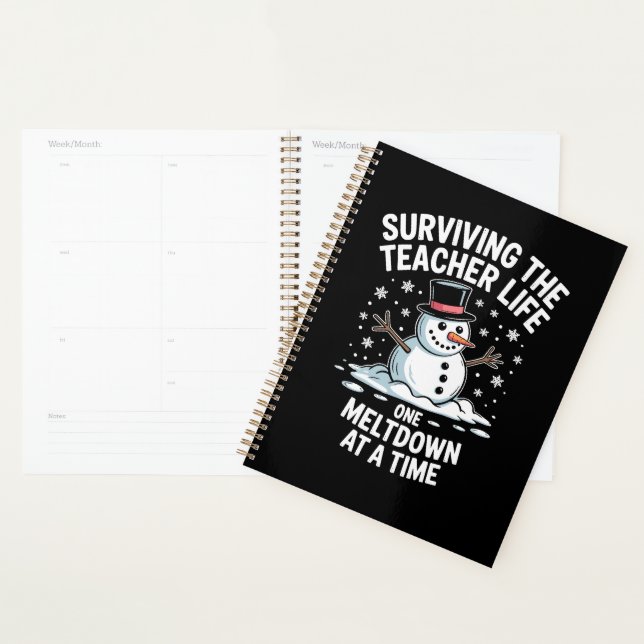 Noël Survie de l'enseignant vie Meltdown Noël (Devant avec enveloppe)