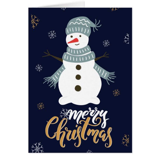 Noël traditionnel "Joyeux Noël" Noël de Snowman (Devant)