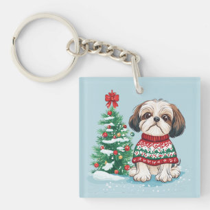 Noël Tzu Santa Chien de Noël