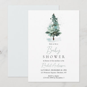 Noël Vacances d'hiver Baby shower Invitation