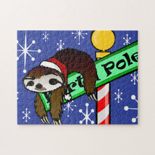 NOËL VACANCES PÈRE NOËL SLOTH SLOTHMAS PUZZLE