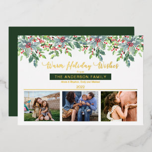 Noël Verdure Vacances Chaleureuses Voeux 3 Photo