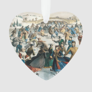 Noël victorien Central Park Currier & Ives