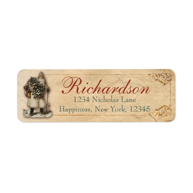 Noël victorien Père Noël Saint Nicolas (Devant)