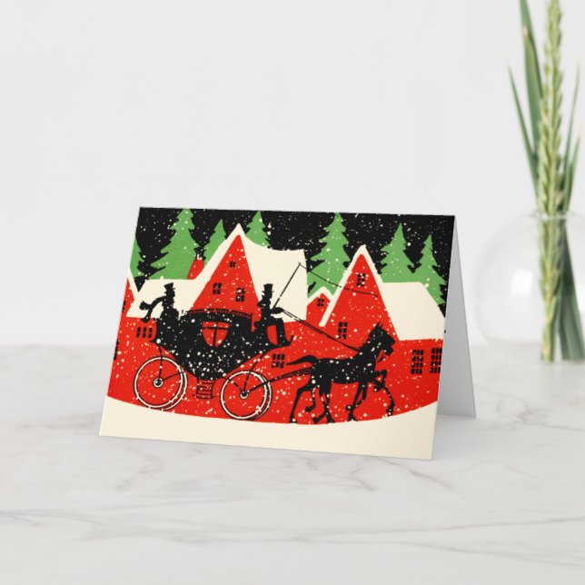 Noël Vintage - Cartes Art Déco (Devant)