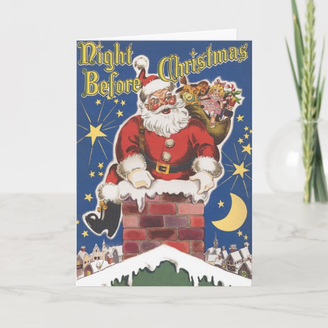 Noël Vintage, Cartes faciles à Customiser (Devant)