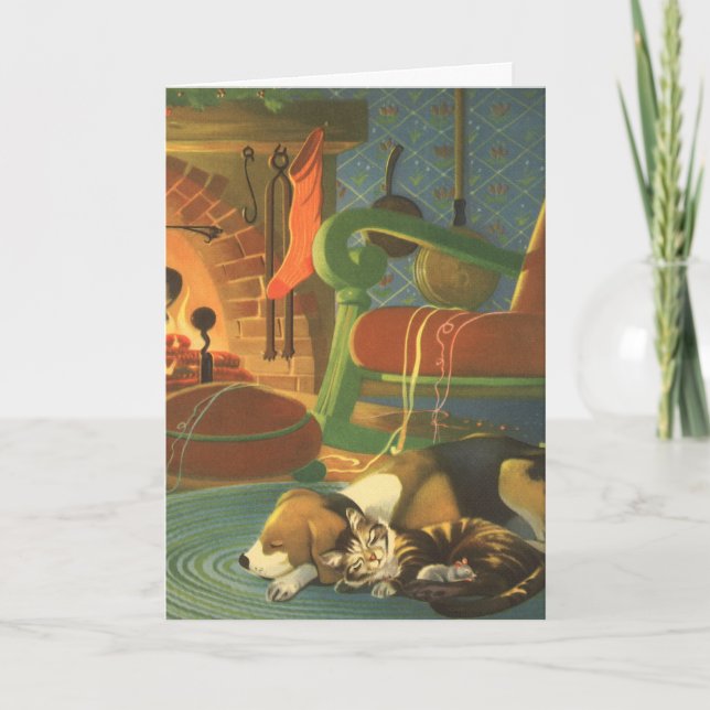 Noël Vintage, Cartes faciles à Customiser (Devant)