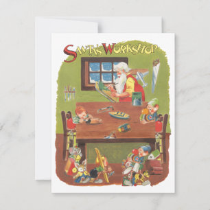 Noël vintage, invitation à l'atelier du Père Noël
