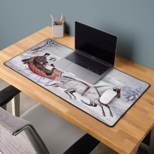 Noël vintage, La route d'hiver, Cheval de traîneau