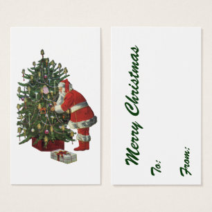 Noël vintage, Père Noël avec présents