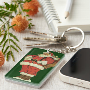 Noël vintage, Père Noël victorien avec des jouets