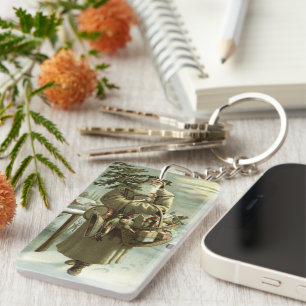 Noël vintage, Père Noël victorien avec des jouets