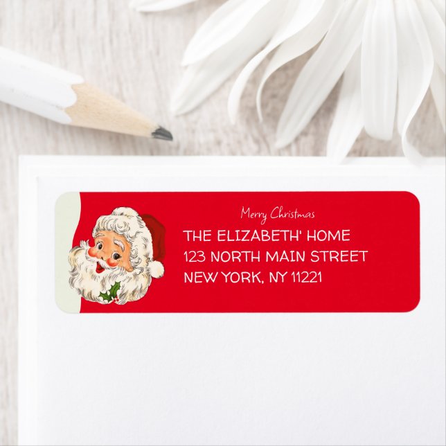 Noël vintage Retro Jolly Santa Claus (En situation)