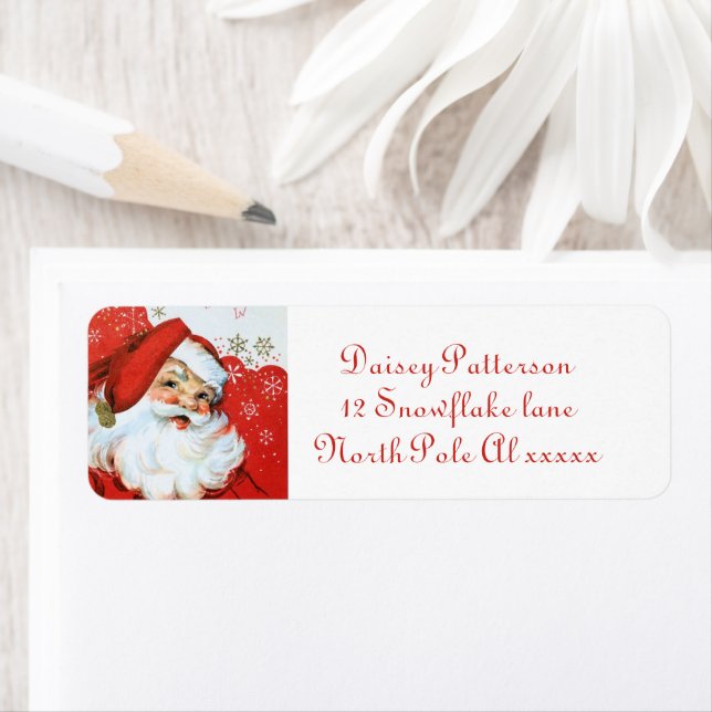 Noël vintage rétro Père Noël (En situation)