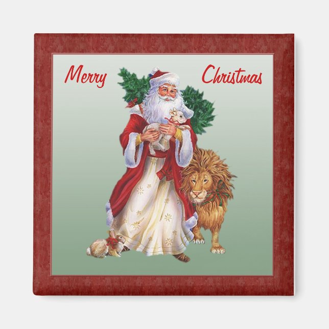 Noël Vintage, Saint Nicolas Magnet (Devant)