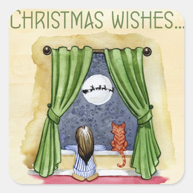 Noël voeux autocollants (Devant)