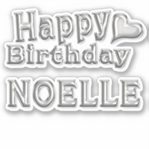 Noelle Happy Birthday Autocollants
