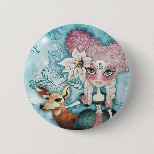 Noelle's Winter Magic 2 Inch Round Button