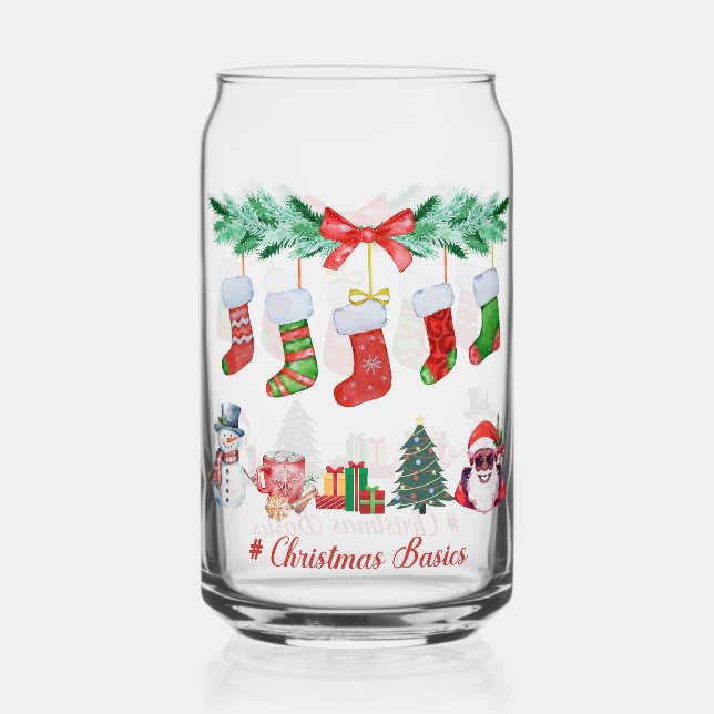Noëls de base 16 oz de verre en forme de canapé (Recto)