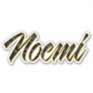 Noemi or noir Lettering Autocollant Sticker